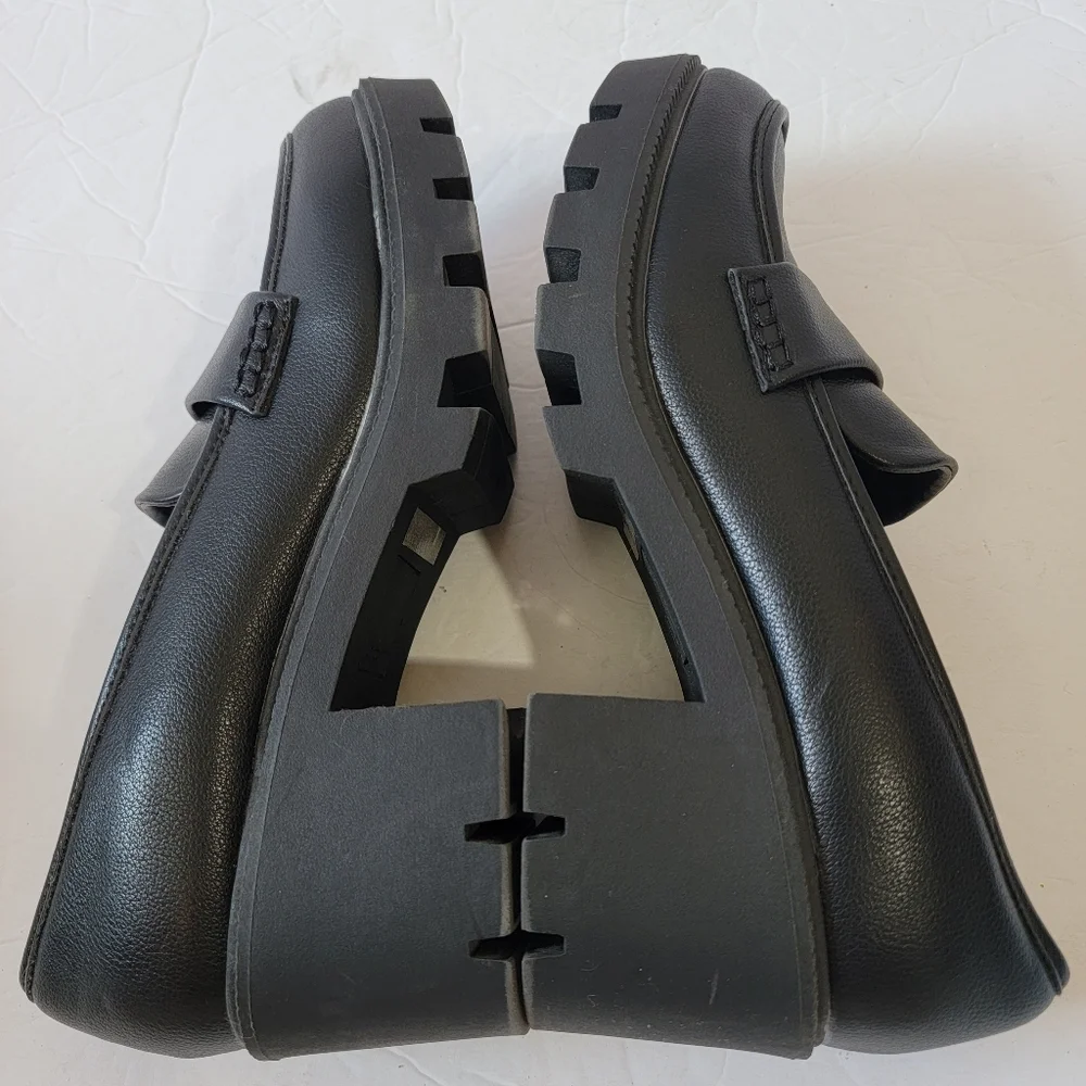 NEW Dolce Vita NEEKA Black Chunky Lugg Sole Shoes Sz 9.5 Y2K Whimsigoth Grunge